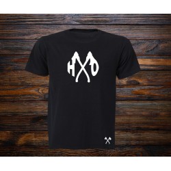 Men Black T-Shirt HO Logo