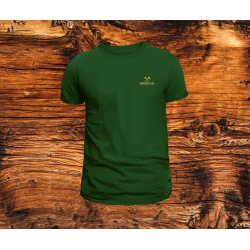 Men Olive Green T-Shirt HO Beige Logo